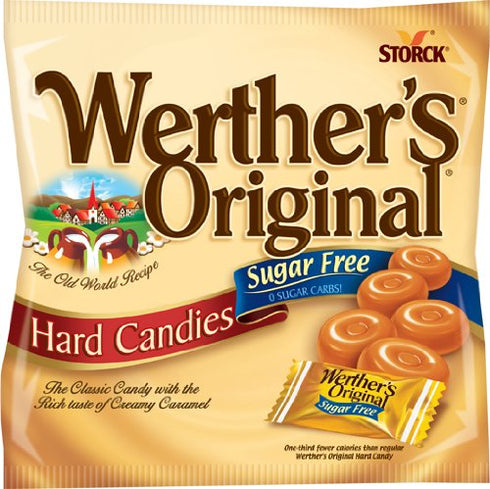 Werther's Original Werther's Sugar Free Hard candy, Original, 2.75 Ounce (Pack of 12)