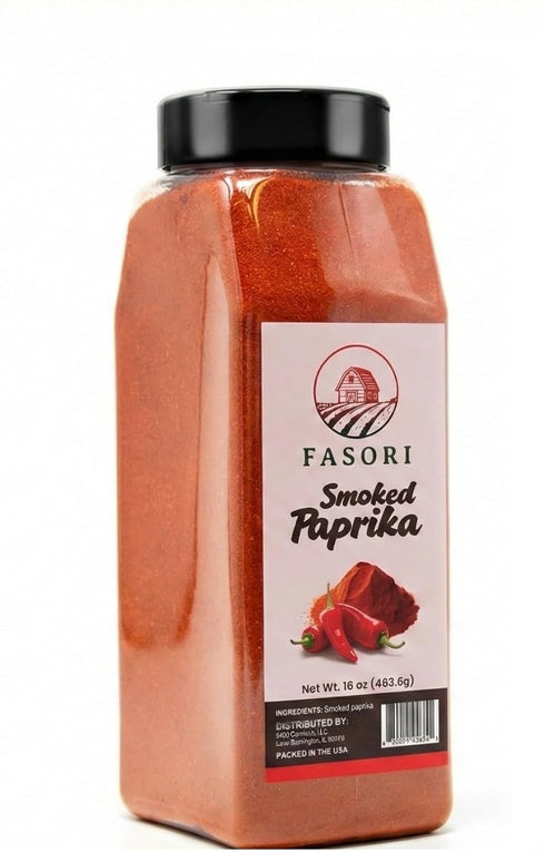 Fasori Smoked Paprika Powder 16 oz (453 g) Oak Wood Smoked Paprika