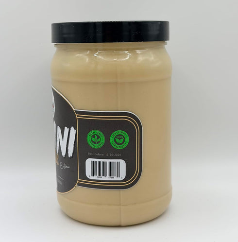 AlBasha 100% 32 oz (2 Lb) 907 Tahini Paste Extra, Made from Hulled Sesame Seeds, g