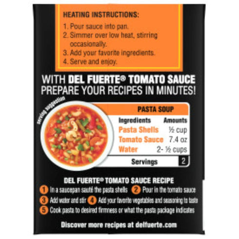 Del Fuerte 7.4 24-Pack Tomato Sauce Seasoned with Chipotle Ounce