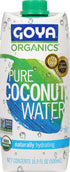 100% 16.9 oz (Pack 6) Goya Organic Pure Coconut Water, Fl