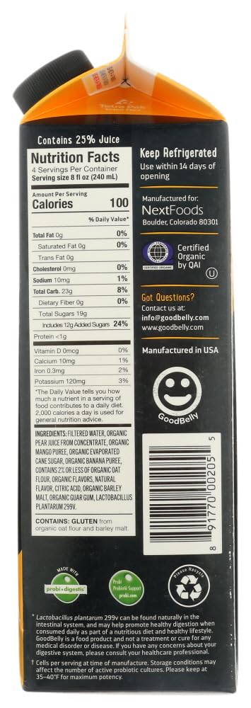 32 oz GoodBelly Mango Probiotic Juice