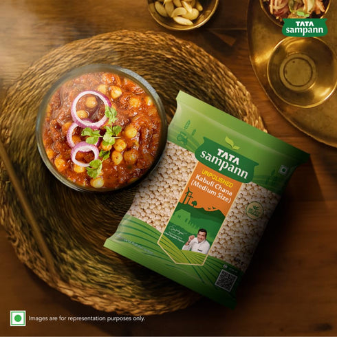 Tata Sampann 500 Unpolished Kabuli Chana, g, (Medium Size)