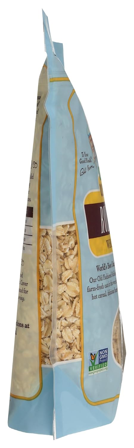16oz (Pack 1) Bob's Red Mill Organic Old Fashioned Rolled Oats, of - Non GMO, Whole Grain, Vegan, Kosher