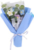Crochet Flower Bouquet Gradient Handmade Faux Flower Arrangement for Home Decor Wedding