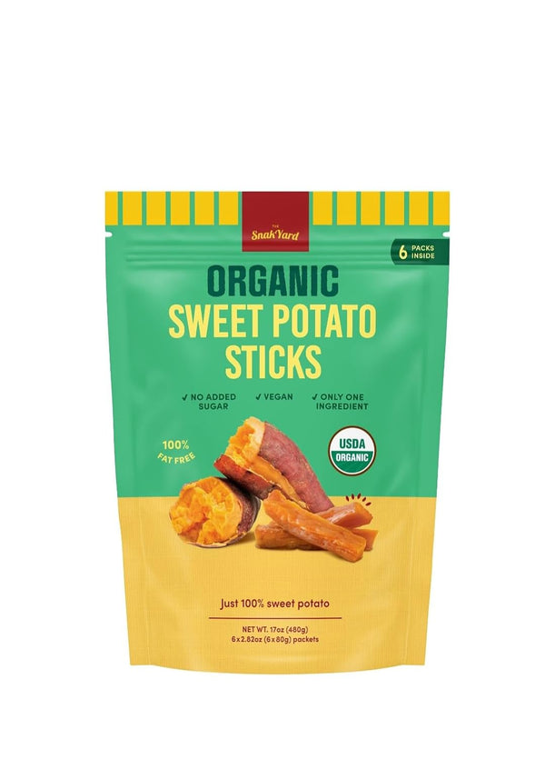 Generic SnackYard Organic Sweet Potato Sticks, USDA Organic, Vegan, No Added Sugar, 17