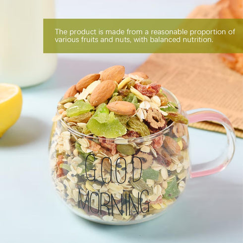 SIJIYUNLI 500g/17.63oz -Mixed Nut Oatmeal Nutritional breakfast, low sugar, Congee