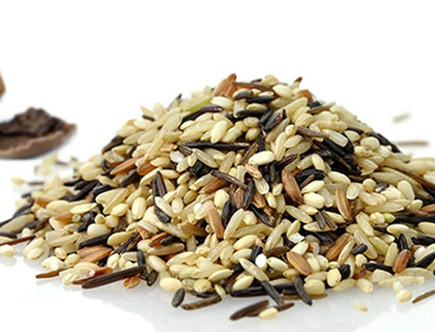 12 4 (Pack 1) ROM AMERICA Premium Healthy Mixed Grains Rice with Brown Rice, Wild Sweet Rice, Black Rice, Red Rice