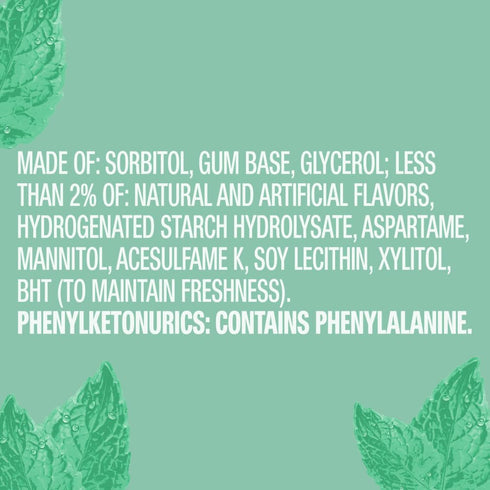 12 Packs 14-Pieces (168 ORBIT Sweet Mint Sugar Free Individually Wrapped Chewing Gum Mint Bulk Box , of Total Pieces)