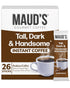 Maud's Dark Roast Instant Coffee, 26 ct, 100% Arabica Coffee, Instant Hot