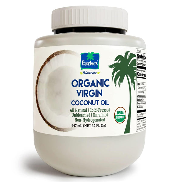 "Parachute Naturalz Organic Virgin Coconut Oil | Cooking Oil, Hair Oil, Body