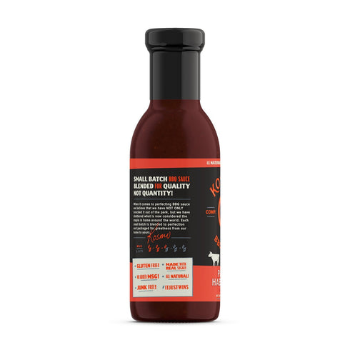 Kosmos Q Peach Habanero BBQ Sauce - 15.5 Oz Bottle for BBQ & Marinades w/ Sweet and Spicy Flavor - Thick Barbecue Sauce for Tender & Juicy Meat (Peach Habanero)