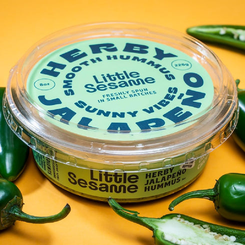 Little Sesame Hummus, 8 OZ Herby Jalapeno