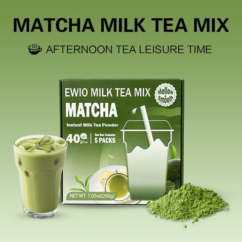 40g x5 Packs Milk Tea Mix Matcha Flavor Instant Milk Tea Powder