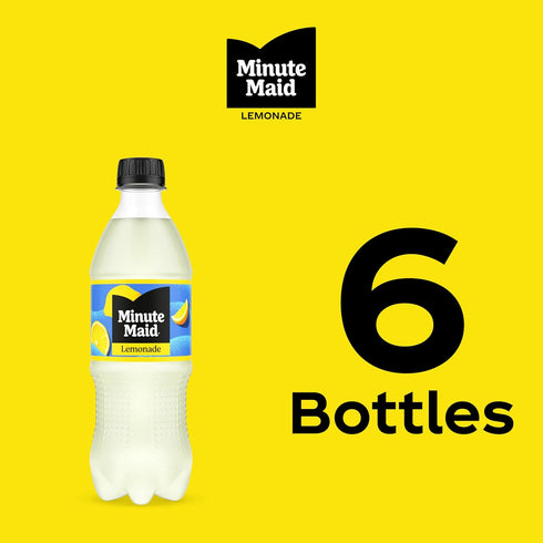 16.9 oz, 6 Pack Minute Maid Lemonade Made w/Real Lemons, fl