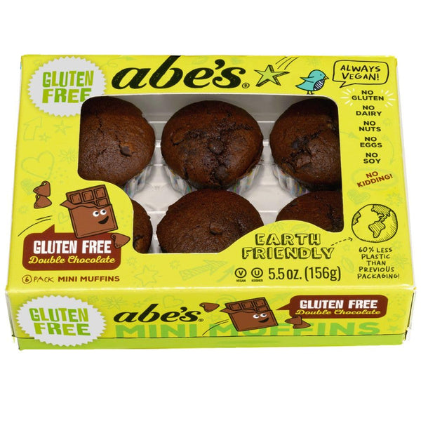 Abe's Double Chocolate Muffin 6ct, 5.5 OZ