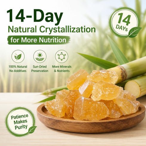 DGYLHBJ (1.1LB), 100% Authentic Yellow Rock Sugar Natural Large Crystal Rock Sugar for Pho & Tea