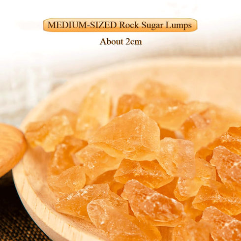 10.58oz/300g Mkostlich Medium-Sized Yellow Rock Sugar, Rock Sugar for Pho