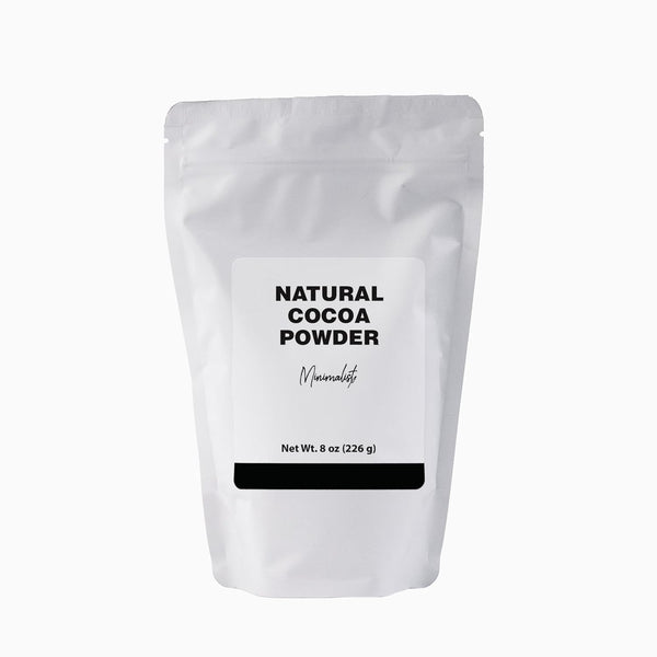Minimalist Natural Cocoa Powder with 10-12% Cocoa Butter, Perfect for Baking and
