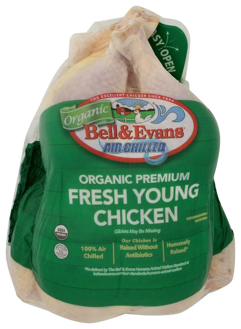 Bell & Evans , Organic Chicken Whole Fryer Bagged Air Chilled Step 2