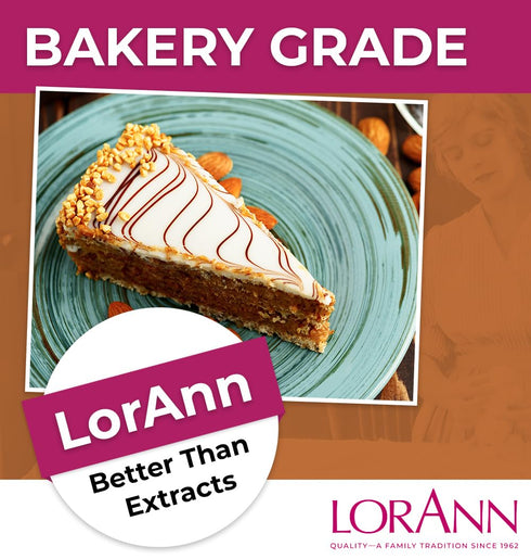 16 Oz LorAnn Oils Almond Bakery Emulsion: True Essence, Ideal for Boosting Fruit Tones in Cakes, Cookies & Desserts