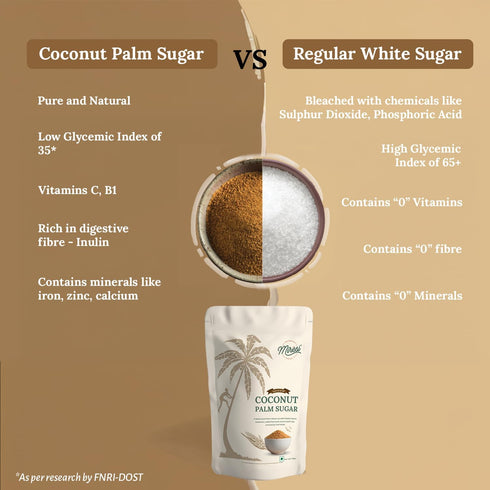 Miresi (350 100% Natural & Organic Coconut Palm Sugar g) - Pure, Unrefined, Traditional Sweetener, Sugar Alternative