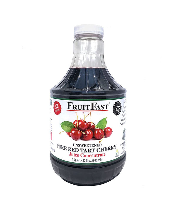 Red Tart Cherry Juice Concentrate by FruitFast - (32 FL OZ) Unsweetened,