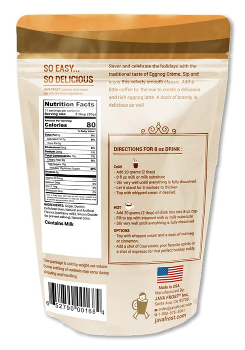 8 oz Instant Eggnog Drink Mix