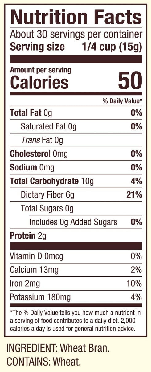 16oz (Pack 4) Bob's Red Mill Wheat Bran, of - Non GMO, Vegan, Kosher