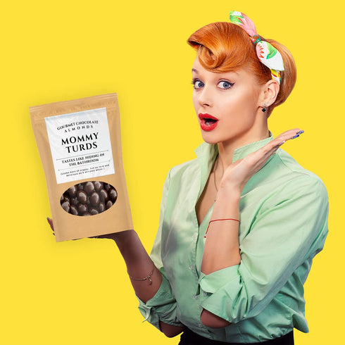 Kepperton Mother Turds Cocoa Dark Chocolate Almonds: Fancy Candy Gifts for Women on Special Occasions such as Mother's