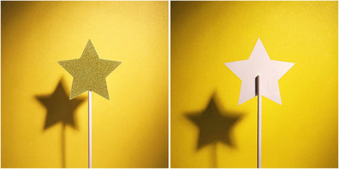 Gold Star Cake Cupcake Decorations | Toppers Picks Supplies, Appetizer Picks, 30 Count