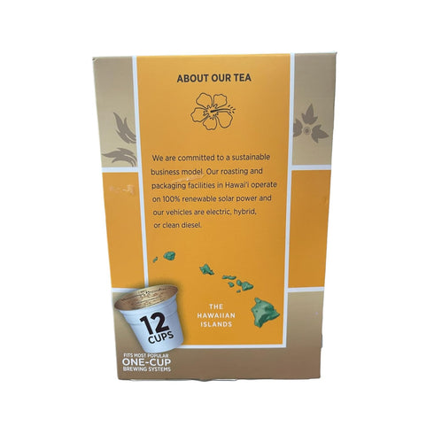 Hawaiian Paradise Tea (Chamomile) Cups, Single Serve 12 Count, Sustainably Produced in Hawaii, Compatible with Keurig