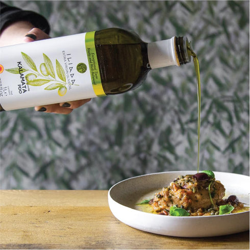 1Lt 100% Iliada Kalamata PDO Extra Virgin Olive Oil, | Multi-awarded | Single Region Greek | Monovarietal Koroneiki |