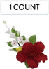 1 Count Global Sugar Art Hibiscus Sugar Cake Flowers Spray Cake Topper Red Hawaiian Cake Flower, by Chef Alan Tetreault