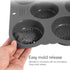 WIHFHGZ 8 Hamburger Bun Cavity Silicone Bakery Pan, Heat Non Stick, Easy Release for Kitchen Baking - Durable Reusable