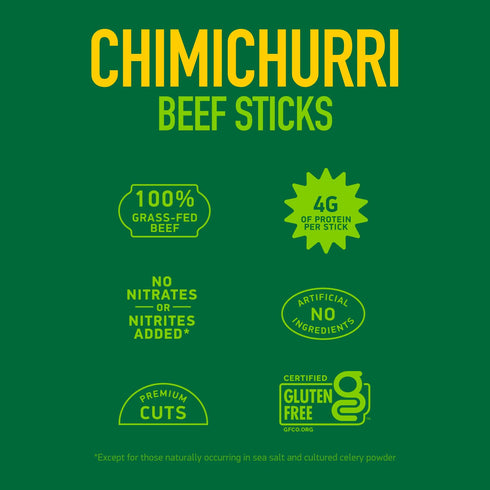 (0.5 Pack 12) 100% 45 Krave, Meat Sticks Minis, Chimichurri flavor - Ounce Sticks, of - Grass Fed Beef, Calories Per