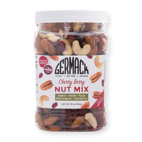 Germack Cherry Berry Nut Mix Cashews, Dried Cranberries, Michigan Dried Cherries, Almonds,