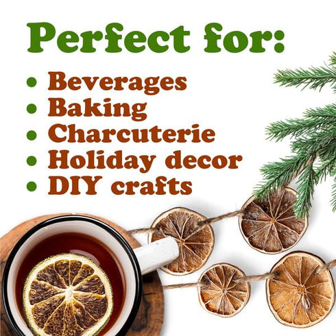 2 Food to Live Organic Dry Lime Slices, Ounces Natural Dehydrated Citrus for Cocktails, Baking, Tea, Holiday