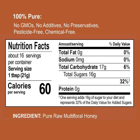 100% 2025, Sweetener(12 oz Goldswarm Premium Raw Honey Pure & Natural Multifloral Exotic Honey from West Africa