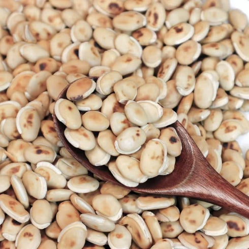 Visit the Store (0.5 lb) Royal Seafood USA Dried Fried White Hyacinth Bean White lablab bean Bai bian dou Chinese Bean