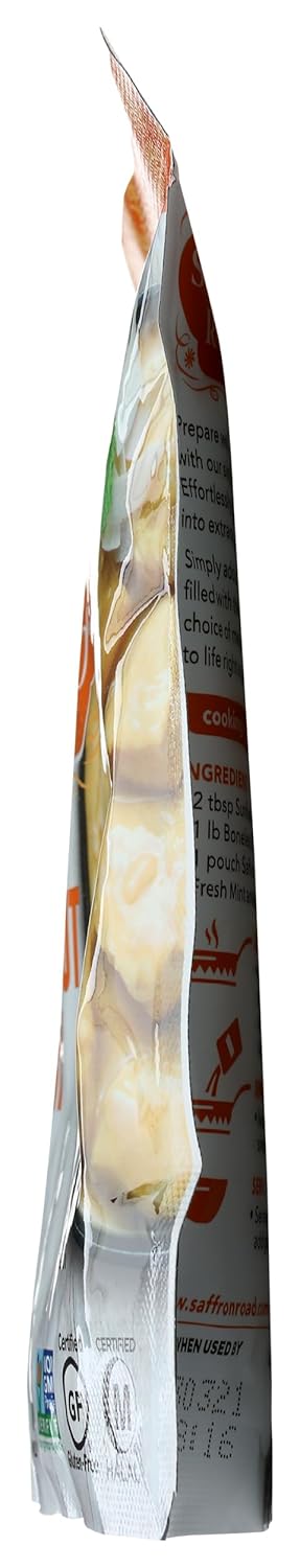 Simmer 7oz Saffron Road Coconut Curry Sauce, - Non-GMO, Gluten Free, Halal, Kosher, Vegetarian