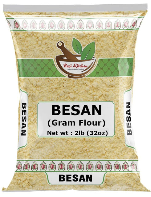 DESI KITCHEN AUTHENTIC INDIAN PRODUCTS Desi Kitchen Besan 2lb | Gram Flour | All Natural | Premium
