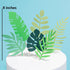 ALISSAR Flamingo and Leaf Cake Topper - Tropical Happy Birthday Decoration Supplies