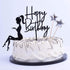 Elegant Lady Happy Birthday Cake Topper - Acrylic Durable Cake Party Decoration, High Heels Lady/Women Party Cupcake