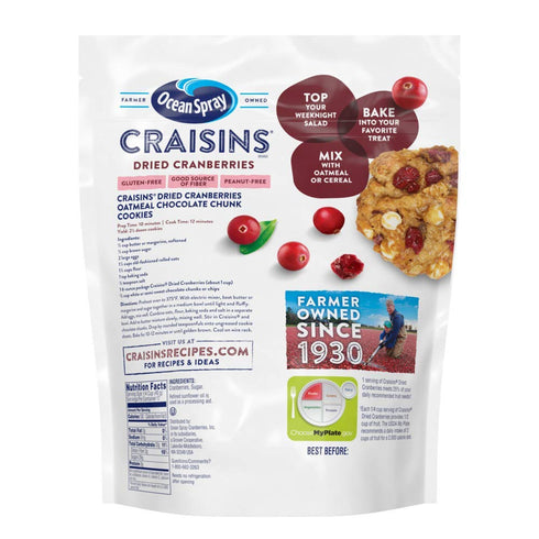 24 Pack Ocean Spray Craisins Original Dried Cranberries, Ounce Value