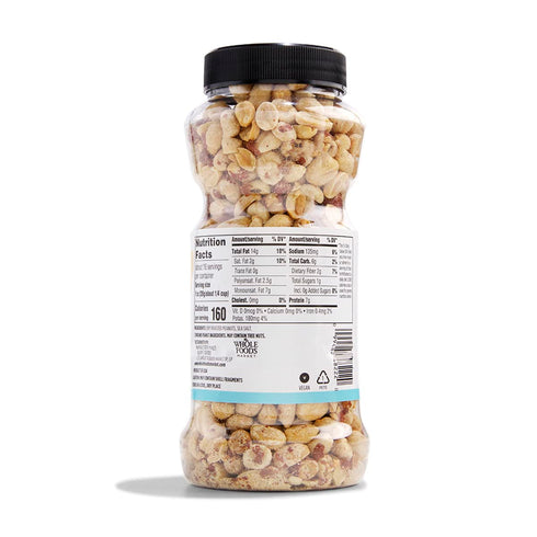 365 16 by Whole Foods Market, Dry Roasted and Salted Peanuts, Ounce