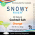 Rimmer, Rimmer, Rimming (3oz Snowy River Orange Cocktail Salt - Naturally Colored Margarita Salt, Margarita Beverage