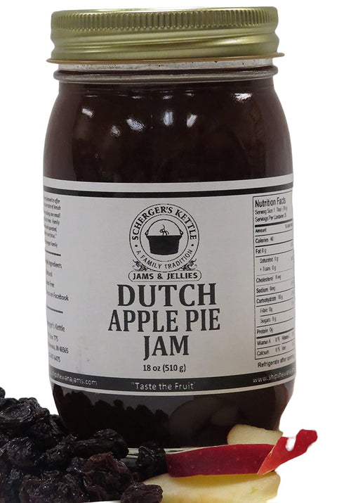 Scherger's Kettle - Shipshewana, IN Dutch Apple Pie Jam, 18 oz