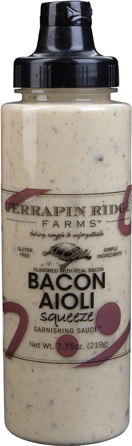 Terrapin Ridge Farms Bacon Aioli Creamy Gourmet Spread with Smoky Bacon &