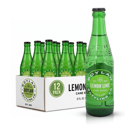 Boylan Bottling Craft Cane Sugar Soda - Lemon Lime 12oz Glass Bottle